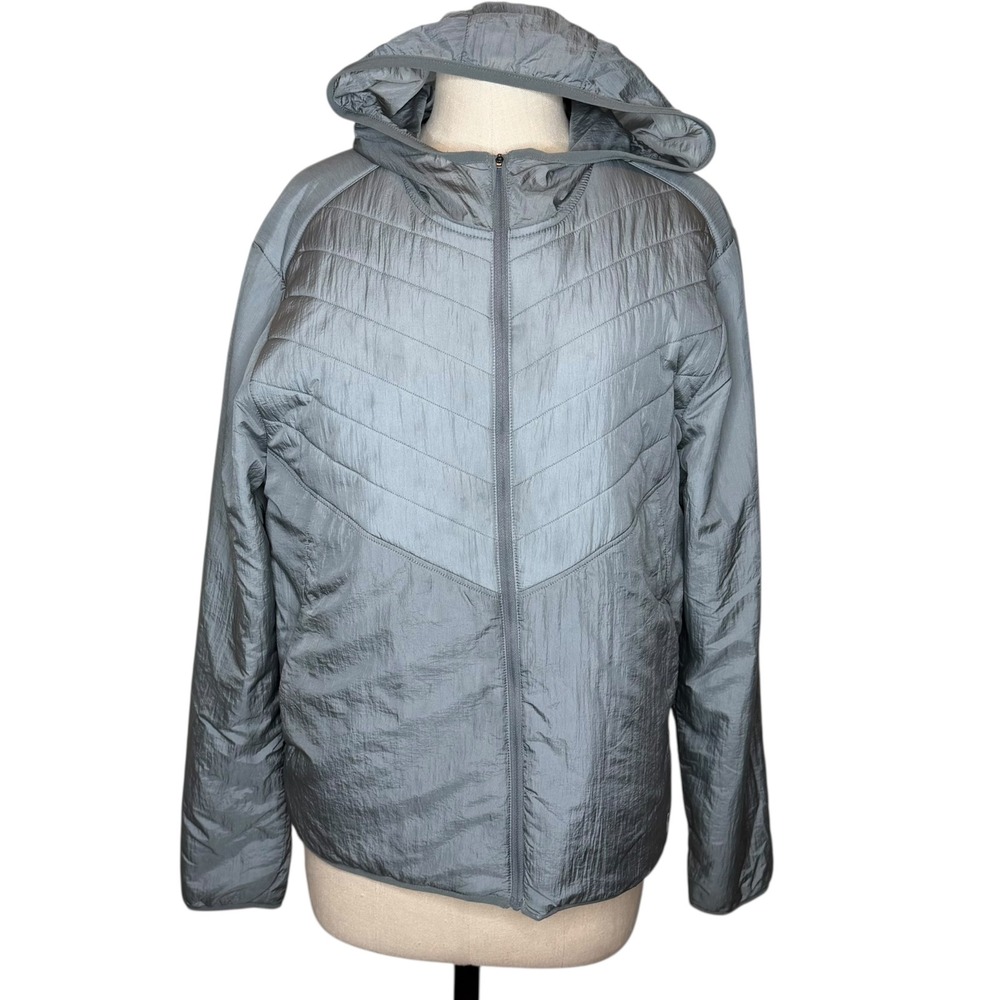 NIKE Aerolayer Running Jacket Men's Size Large Silver Grey‎ Lightweight Jacket